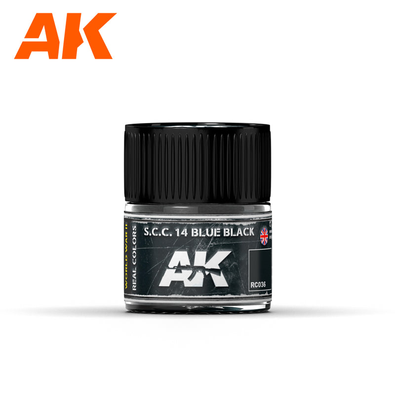 AK Interactive RC036 Real Colors : S.C.C. 14 Blue Black 10ml