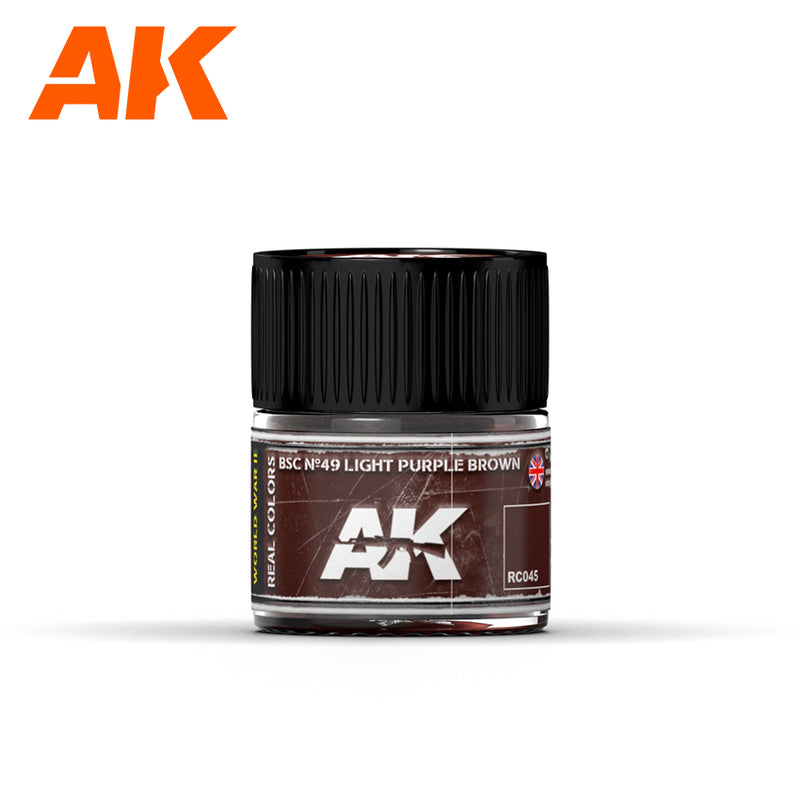 AK Interactive RC045 Real Colors : BSC Nº49 Light Purple Brown 10ml