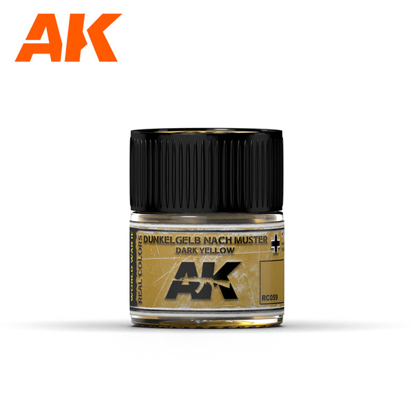 AK Interactive RC059 Real Colors : Dunkelgelb Nach Muster - Dark Yellow