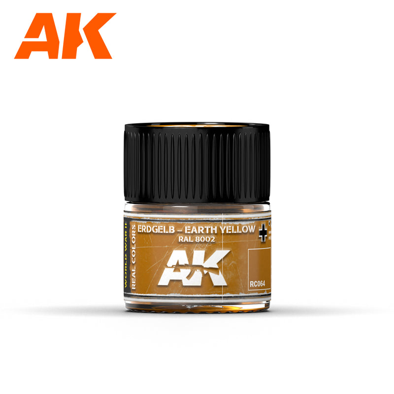 AK Interactive RC064 Real Colors : Erdgelb-Earth Yellow RAL 8002 10ml