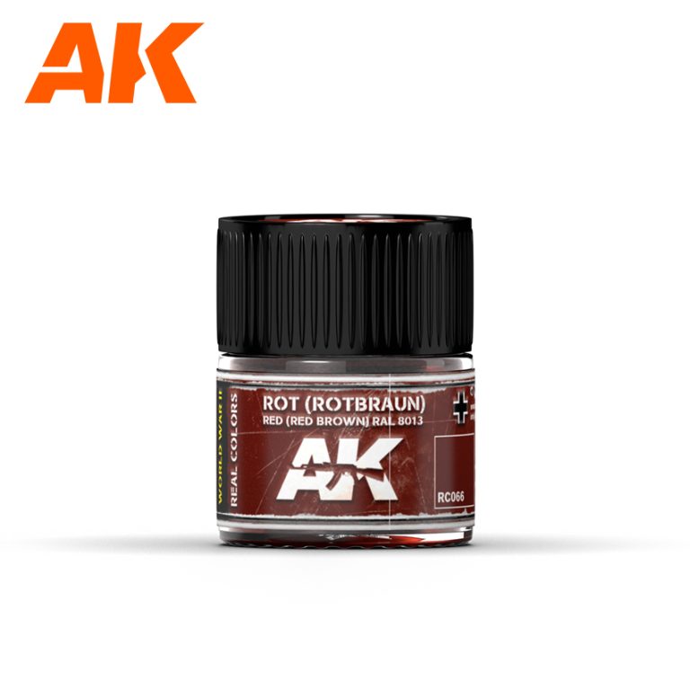 AK Interactive RC066 Real Colors : Rot (Rotbraun) Red (Red Brown) RAL8013
