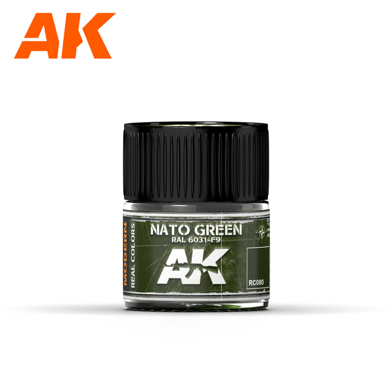 AK Interactive RC080 Real Colors : Nato Green RAL 6031 F9  10ml