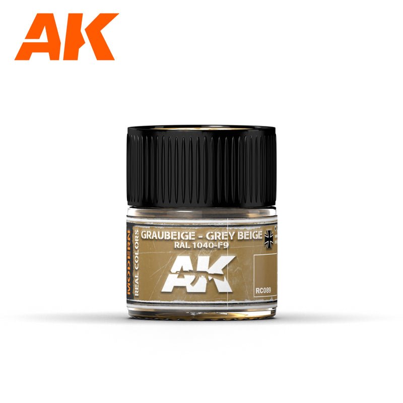 AK Interactive RC089 Real Colors : Graubeige - Grey Beige RAL1040-F9