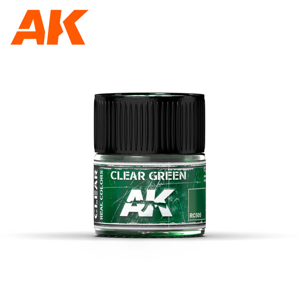 AK Interactive RC505 Real Colors : Clear Green 10ml