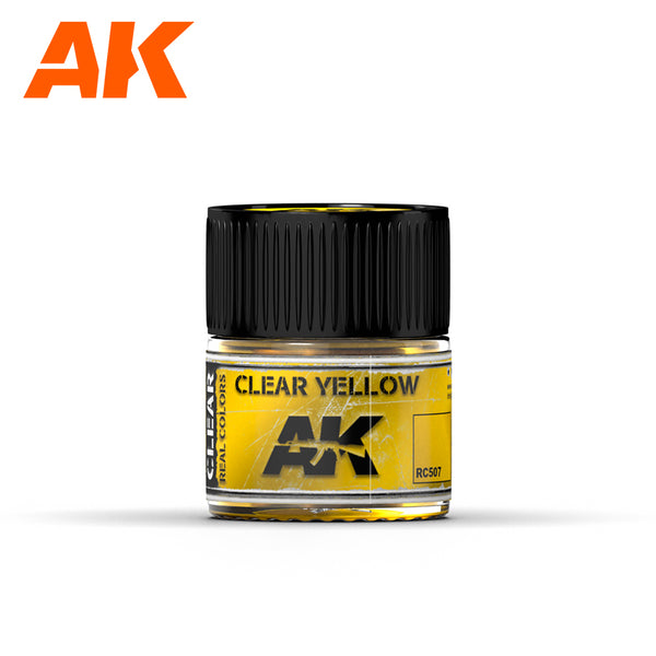 AK Interactive RC507 Real Colors : Clear Yellow 10ml