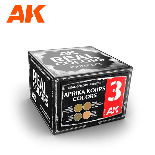 AK Interactive RCS003 Real Colors: Afrika Korps Colors Set