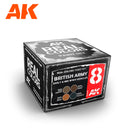 AK Interactive RCS008 Real Colors: BRITISH ARMY EARLY 6 & MID WWII SET