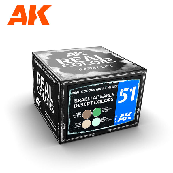 AK Interactive RCS051 Real Colors: ISRAELI AF EARLY DESERT COLORS