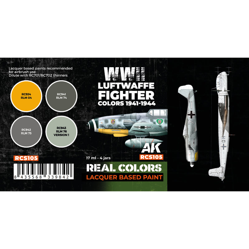 AK Interactive RCS105 Real Colors: Luftwaffe Fighter Colors 1941-1944