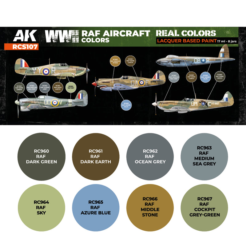 AK Interactive RCS107 Real Colors: WWII RAF Aircraft Colors