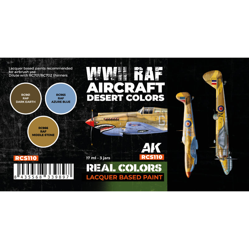 AK Interactive RCS110 Real Colors: WWII RAF Aircraft Desert Colors