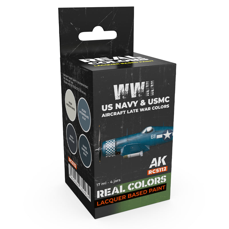 AK Interactive RCS112 Real Colors: WWII US Navy & USMC Aircraft Late War Colors