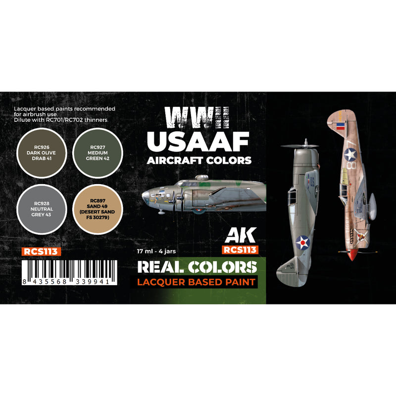 AK Interactive RCS113 Real Colors: WWII USAAF Aircraft Colors