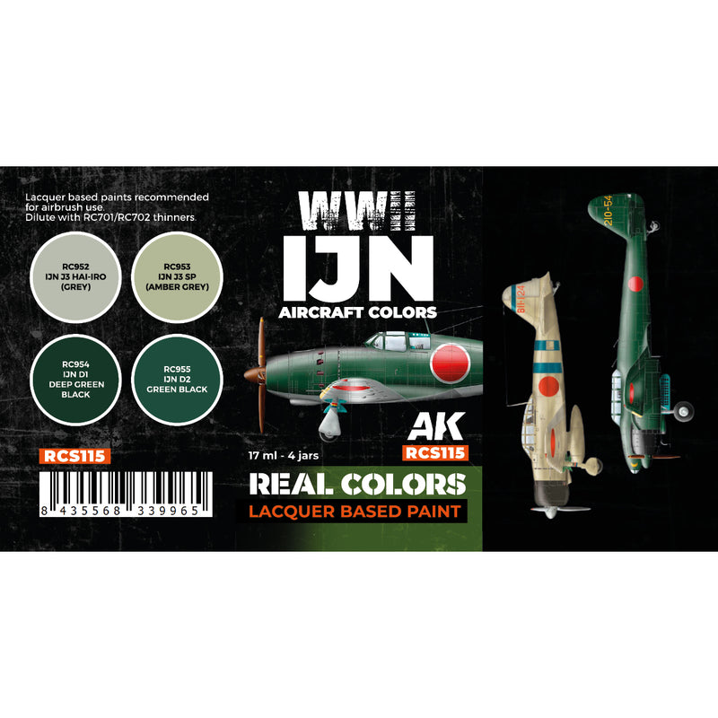 AK Interactive RCS115 Real Colors: WWII IJN Aircraft Colors