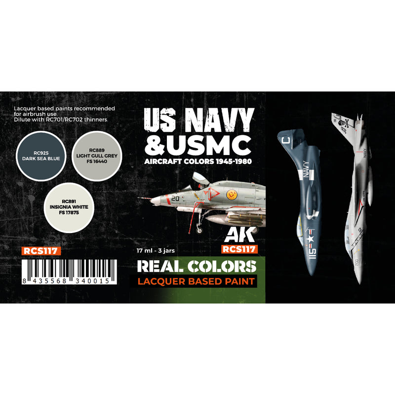 AK Interactive RCS117 Real Colors: US Navy & USMC Aircraft Colors 1945-1980