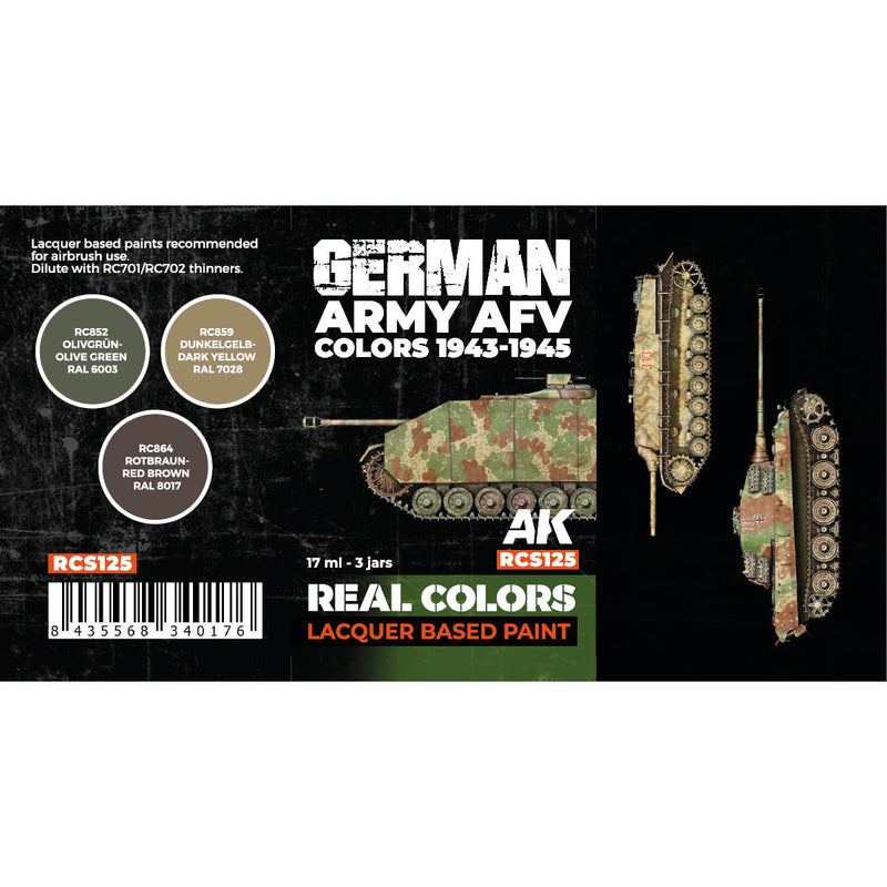 AK Interactive RCS125 Real Colors: German Army AFV Colors 1943-1945