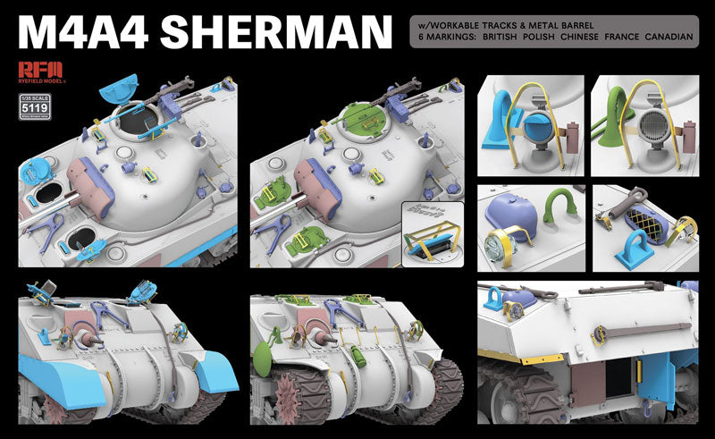 Rye Field Model 5119 1/35 M4A4 Sherman