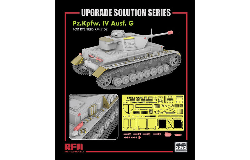 Rye Field Model 2062 1/35 Upgrade Set for Pz.Kpfw IV Ausf G (for RFM5102)