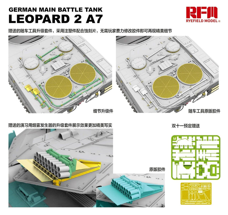 Rye Field Model 2068 1/35 Upgrade Set Leopard 2A7 (for RFM5108)