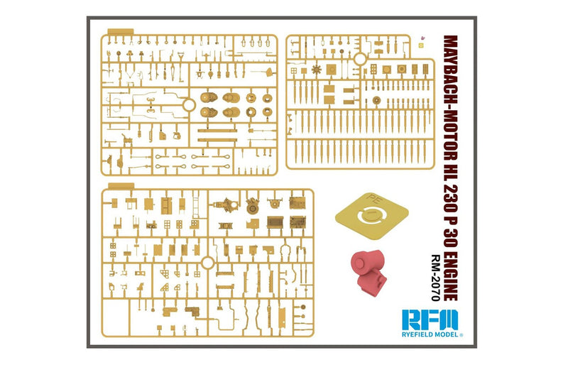 Rye Field Model 2070 1/35 MAYBACH-Motor HL 230 P 30 Engine