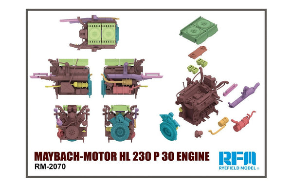 Rye Field Model 2070 1/35 MAYBACH-Motor HL 230 P 30 Engine