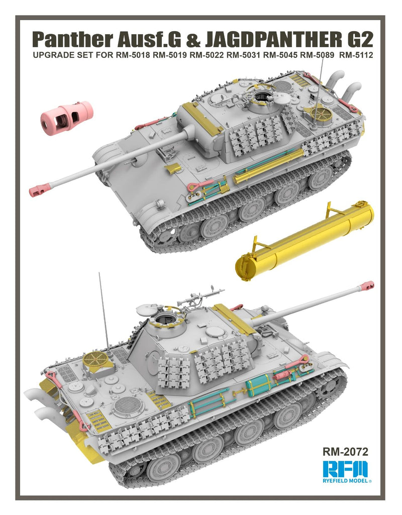 Rye Field Model 2072 1/35 Upgrade set Panther Ausf.G & Jagdpanther G2