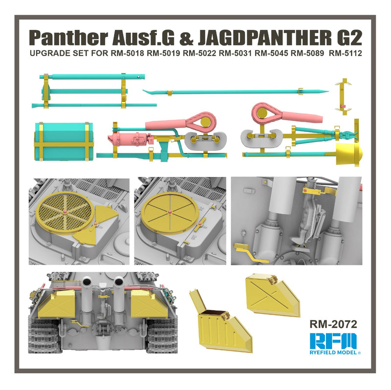 Rye Field Model 2072 1/35 Upgrade set Panther Ausf.G & Jagdpanther G2