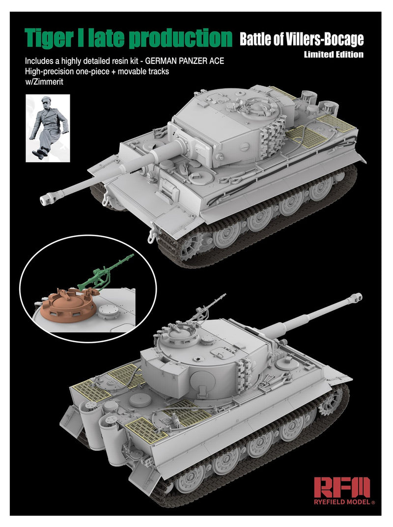 Rye Field Model 5101 1/35 Tiger I Late Production - Battle of Villers-Bocage Limited Edition