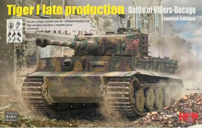 Rye Field Model 5101 1/35 Tiger I Late Production - Battle of Villers-Bocage Limited Edition