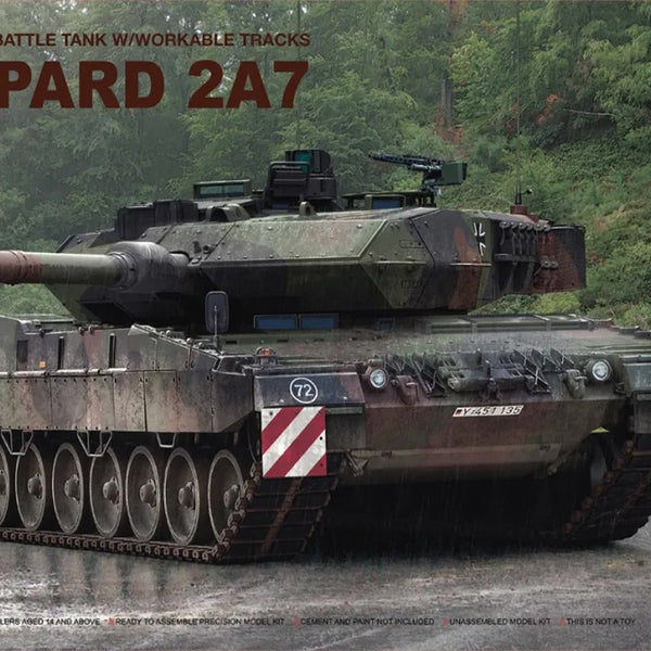 Rye Field Model 5108 1/35 Leopard 2A7 w/ workable tracks