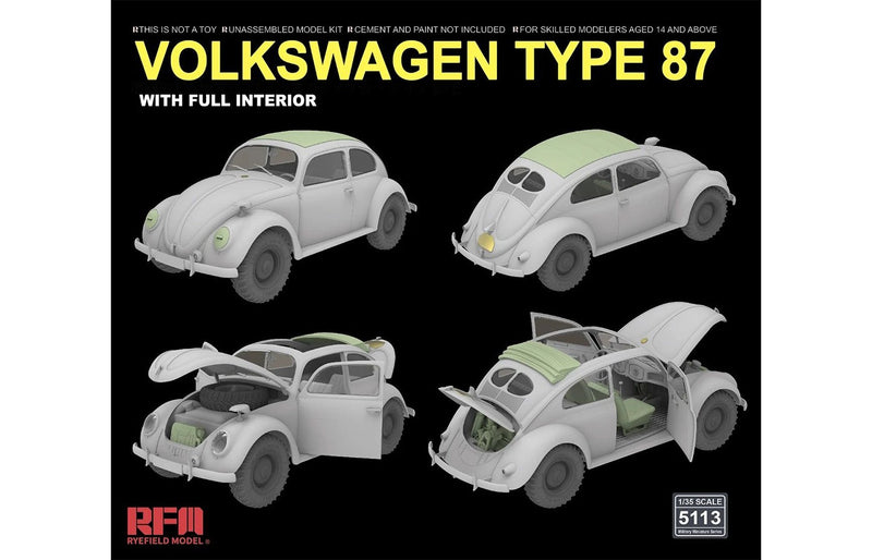 Rye Field Model 5113 1/35 Volkswagen Type 87 w/full interior