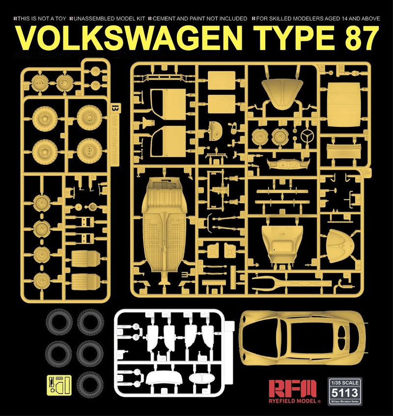 Rye Field Model 5113 1/35 Volkswagen Type 87 w/full interior