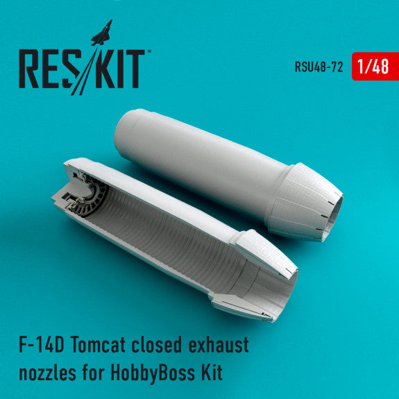 Res/Kit U4872 F-14D Tomcat  Closed Exhaust Nozzles for Hobby Boss Kit