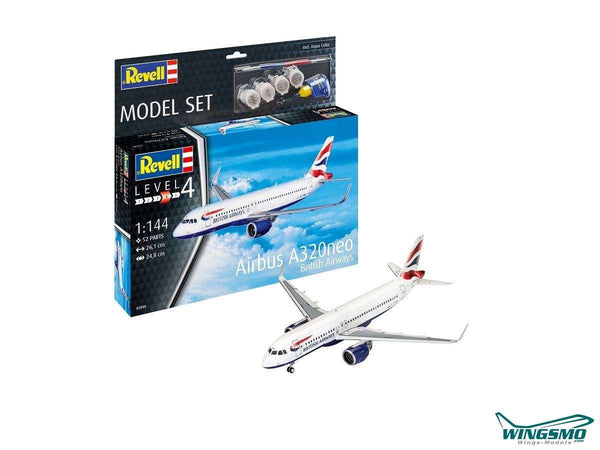 Revell 6-3840PAINT  1/144 Airbus A320neo w/ paint and cement