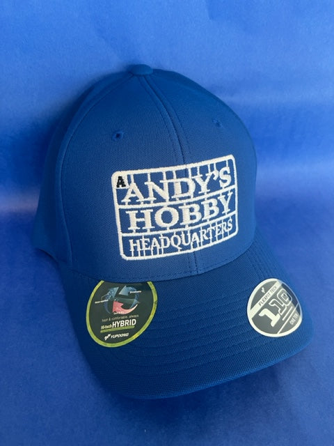 Official Andy's Hobby Headquarters Flexfit Cool & Dry Cap - ROYAL/Adjustable Closure