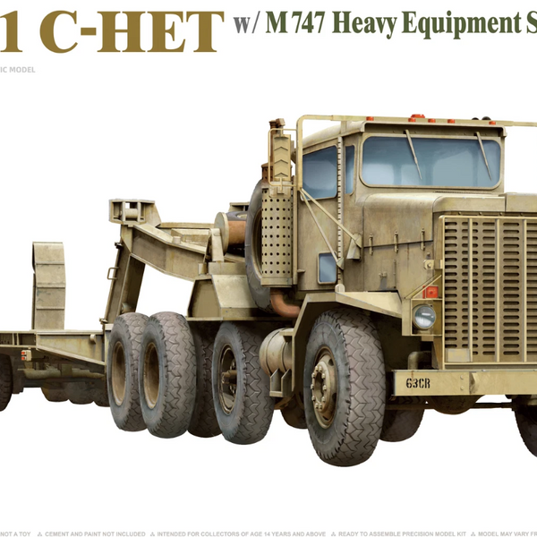 Takom 5024 1/72 M911 C-HET w/M747 Heavy Equipment Semi-Trailer