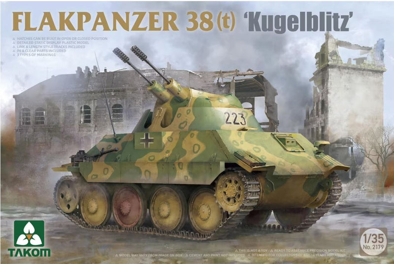 Takom 2179 1/35 Flakpanzer 38(t) Kugelblitz