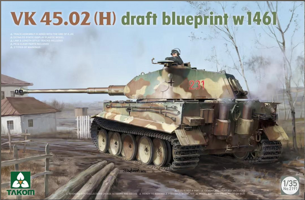 Takom 2191 1/35 PVK 45.02 Draft Blueprint w1461