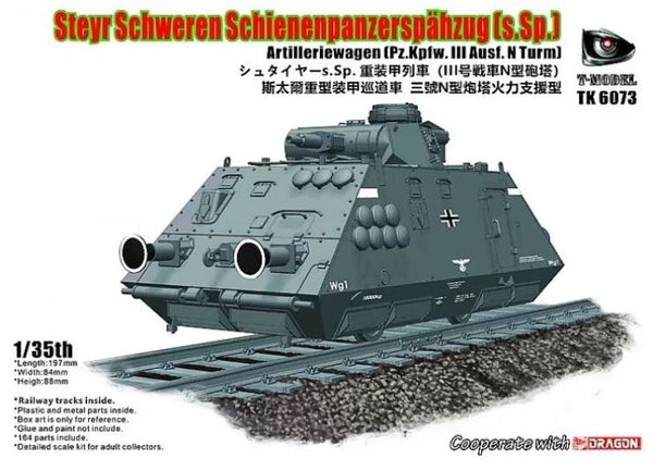 T-Model TK6073 1/35 Steyr Schweren Schienenpanzerspähzug (s.Sp.)