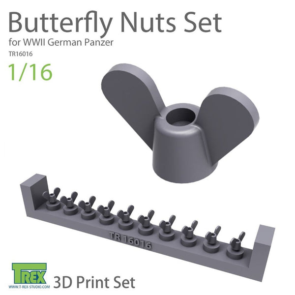 T-Rex 16016 1/16 Butterfly Nuts Set for WWII German Panzer