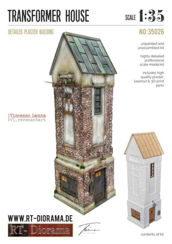 RT DIORAMA 35026 TRANSFORMER HOUSE  (Upgraded Ceramic Version)
