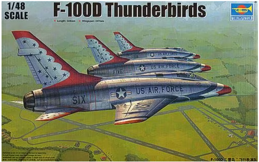 Trumpeter 02822 1/48 F-100D Thunderbirds