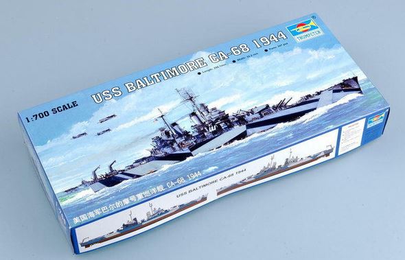 Trumpeter 05725 1/700 USS Baltimore CA68 Heavy Cruiser 1944