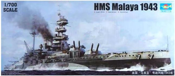 Trumpeter 05799 1/700 HMS Malaya 1943