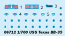 Trumpeter 06712 1/700 BB-35 USS Texas