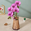 Robotime TW091 Rowood DIY Wooden Flower Bouquet (Purple Moth Orchid) 3D Wooden Puzzle