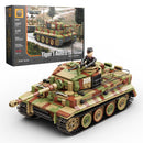Build Army BA0181C WW2 German Tiger 1 Ausf.E Tank Late Version (Camouflage)