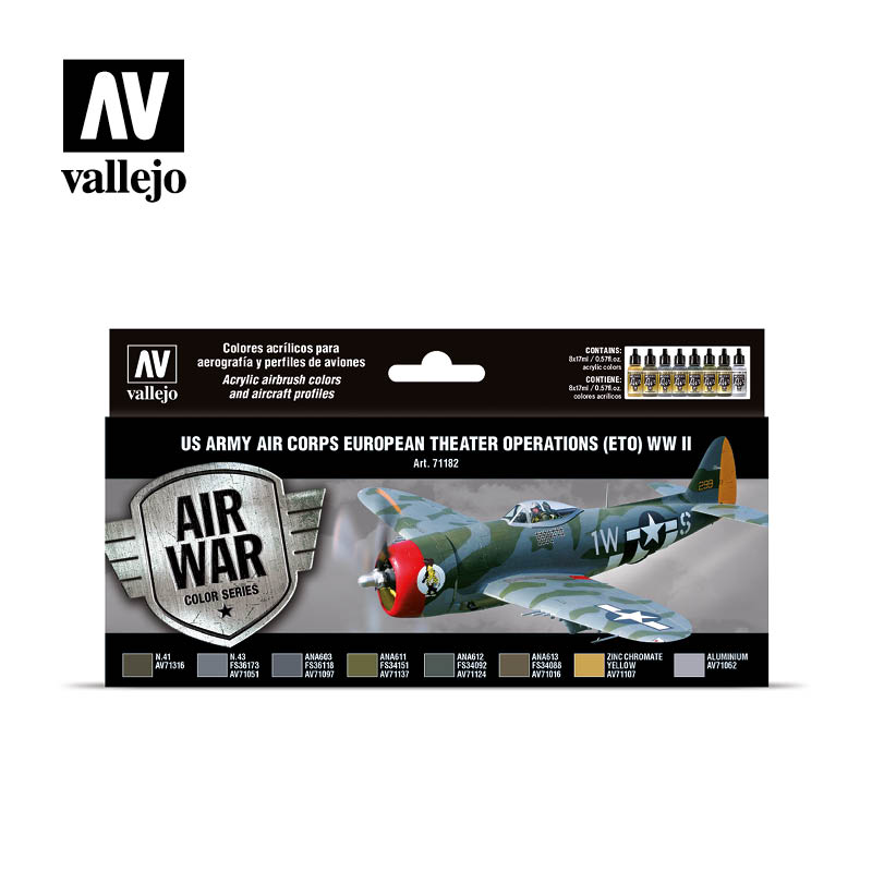 Vallejo 71.182 Air War Color: US Army Air Corps European Theater Operations (ETO) WWII