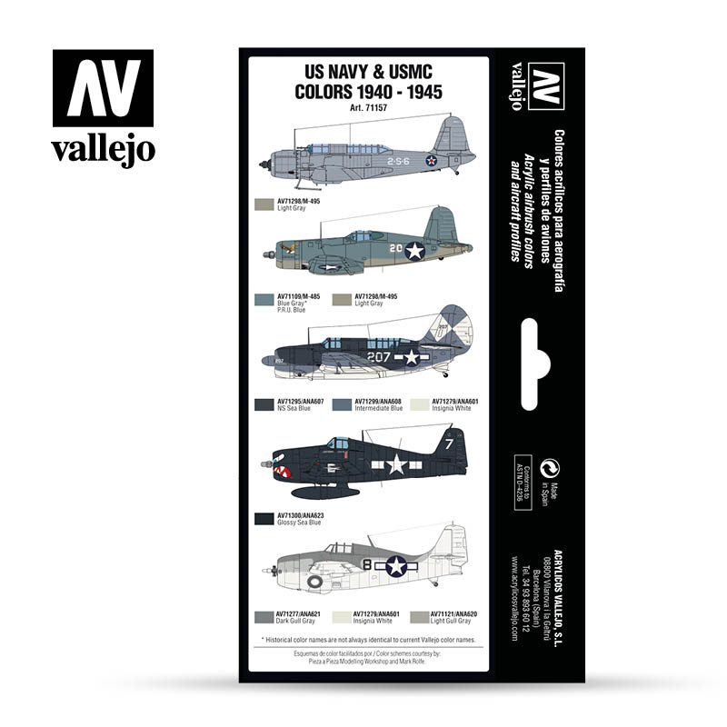 Vallejo 71.157 Air War Color: US Navy & USMC colors 1940-1945