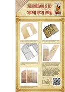 Uschi Van Der Rosten UV1047 Wood Grain Decals for Cid-27 Donnerbüchse Das Werk